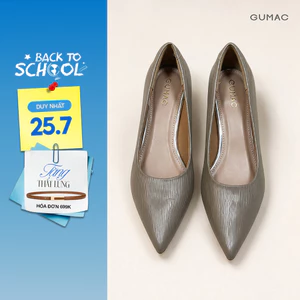 Giày Nữ GUMAC Mũi Nhọn Gót 3cm Form Gọn Chân Tôn Dáng Thanh Thoát Phù Hợp Đi Làm Đi Chơi GG06028
