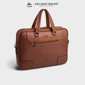Cặp Công Sở Lata (Thời trang nam basic đựng laptop 14 inch - Cặp da CA30)