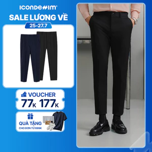 Quần Tây Nam ICONDENIM Ống Ôm Basic Trousers Form Slim QTID0050