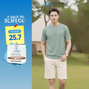 Áo Thun Nam GUMAC Cổ Tròn Form Suông Tay Ngắn Chất Vải Thun Co Giãn 4 Chiều LATNF0914