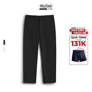 Quần Kaki Nam Cotton Trơn Form Slim Cropped - Routine 10F24PCA005