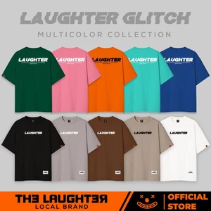 Local brand Laughter Glitch T Shirt - Áo Phông Oversized Unisex 100% Cotton 8 màu