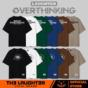 Local brand LAUGHTER OVERTHINKING T-SHIRT - Áo phông Basic Oversize