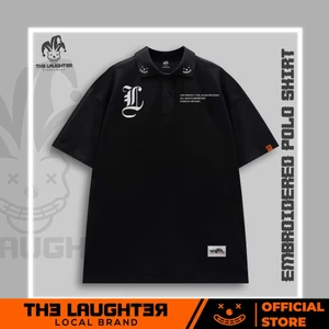 Local brand LAUGHTER 2022 GOTHIC POLO - Áo polo thêu Oversize