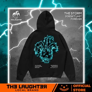 Local brand The Laughter - HOODIE LIGHTNING - Áo MŨ NỈ DA CÁ