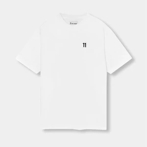 Eleven - Áo Thun Uniex Nam Nữ Thêu 11 Logo | Màu Trắng