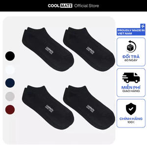 [MUA 2 GIẢM 5%]Combo 4 đôi tất cổ ngắn Modal kháng khuẩn Coolmate