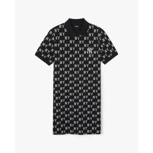 MLB - Đầm polo nữ cổ bẻ tay ngắn mini Mono Monogram Piqué_3FOPM0143-50BKS