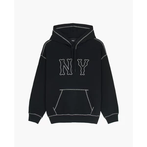 MLB - Áo hoodie unisex tay dài phối mũ Basic Coopers Logo Overfit_3AHDB0451-50BKS