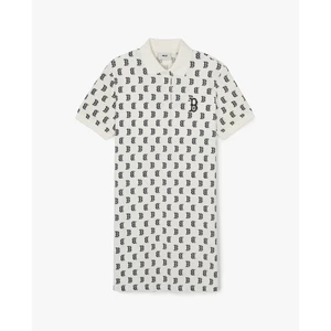 MLB - Đầm polo nữ cổ bẻ tay ngắn mini Mono Monogram Piqué_3FOPM0143-43CRS