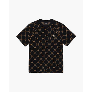 MLB - Áo thun unisex cổ tròn tay ngắn Jacquard Dia Monogram_3ATSM0144-50BKS