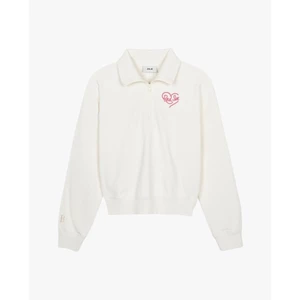 MLB - Áo sweatshirt nữ cổ bẻ tay dài New York Yankees_3FMTH1044-43CRS
