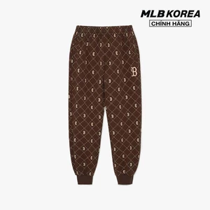 MLB - Quần jogger unisex lưng thun Diamond Monogram Jacquard_3APTM0134-43BRD