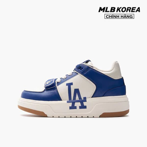 MLB - Giày sneakers unisex cổ thấp Chunky Liner Mid Saffiano_3ASXLMF3N-07BLS