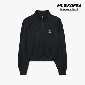 MLB - Áo sweatshirt nữ phom croptop Athleisure Classic Monogram Jacquard_3FMTM2134-50BKS