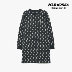 MLB - Đầm mini cổ tròn tay dài Classic Monogram Jaquard Overfit_3FOPM0134-43CGS