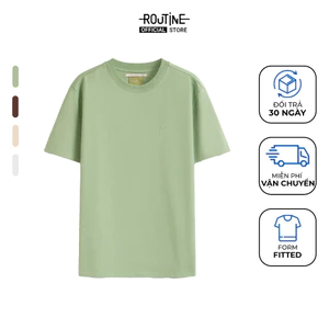 Áo Thun Tay Ngắn Vải S.Café Thêu Icon Form Fitted - Routine 10S25TSS006
