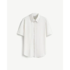 Áo Sơ Mi Nam Tay Ngắn Trơn Vải Linen Form Regular - Routine 10F24SHS034