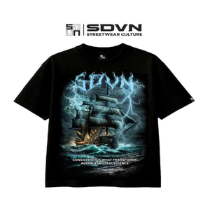 Áo Thun Form Big Boxy "STORM SHIP" cotton 100% Brand Chính Hãng SDVN UNISEX