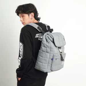 Balo nam nữ đi học đi làm BAMA Quilted Backpack 2nd chống nước nhiều ngăn đựng laptop 15.6 inch