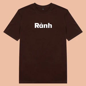 [Mã TOPS06 giảm đến 10k đơn 99k] Áo thun cotton 100% in chữ Rảnh
