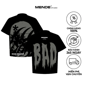 Bad Deeds Tee - Áo thun Mende Unisex Đen