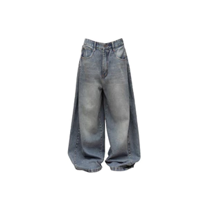 HYPNOTISM | PLEATED WIDE JEANS - Quần jeans xếp ly ống rộng thời trang