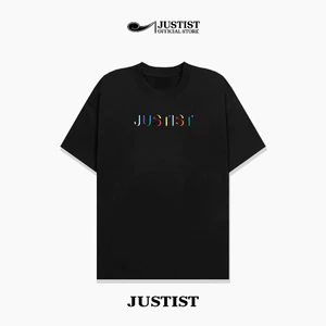 Áo Thun Nam Nữ Unisex JUSTIST Multicolor Basic logo Ngắn Tay Chất cotton TSJT063