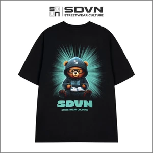 Áo Thun Cotton Unisex Nam Nữ Form rộng Local Brand SDVN SHINE BEAR