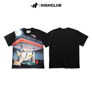Áo Thun GAS STATION Tay Lỡ Unisex Nam/Nữ Cổ Tròn - HIGHCLUB Brand Chính Hãng
