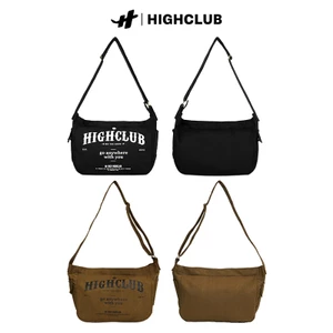 TÚI ĐEO CHÉO HIGHCLUB Shoulder Bag CANVAS ĐEN/NÂU