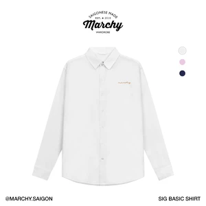 MARCHY - Sig Basic Shirt - Áo sơ mi trơn