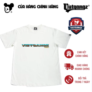 Áo thun Trắng Desert Vietgangz Hình In Sa Mạc Bền Bỉ Chất Vải COTTON 100% Thấm Hút Mồ Hôi Cực Tốt