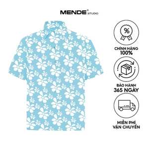 Mende - Azul Shirt - Áo sơ mi nam tay ngắn mùa hè