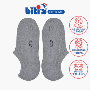 Combo 2 Vớ Lười Nam Biti's ASMG00100XAM ( Xám/Đen)