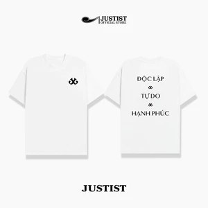 Áo Thun Nam Nữ JUSTIST ĐỘC LẬP  chất cotton form oversize cao cấp TSJT052