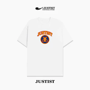 Áo thun Nam Nữ unisex JUSTIST JJ LOGO chất cotton thoáng mát ngắn tay Signature TSJT065