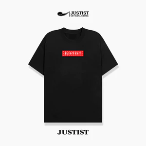 Áo Thun Nam Nữ form rộng unisex JUSTIST BOX LOGO Chất Cotton TSJT107
