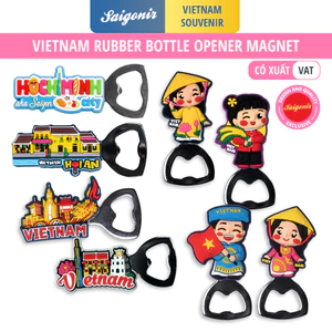 Đồ khui có nam châm hít tủ lạnh nhiều mẫu hình Việt Nam cô gái áo dài dễ thương lưu niệm Saigonir