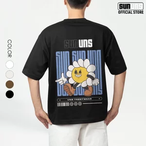 Áo Phông Local Brand Nam Nữ Unisex SUN Cổ Tròn Tay Ngắn Oversize 100% Cotton Áo Thun Nam Nữ Mã SUN14