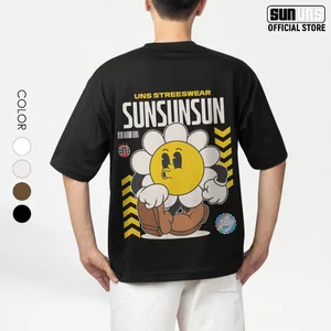 Áo Phông Local Brand Nam Nữ Unisex SUN Cổ Tròn Tay Ngắn Oversize 100% Cotton Áo Thun Nam Nữ Mã SUN07