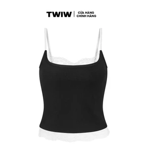 Áo croptop hai dây ren ngực local brand HUGUxTHATSWHATIWANT - TWIW JENKO