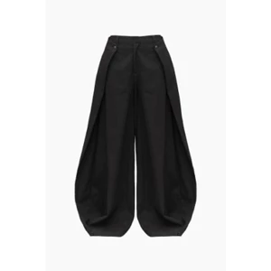 HYPNOTISM | "LOOSE WIDE PLEAT PANTS" - Quần kaki xếp ly tà đắp, ống siêu rộng có nút bấm cực chất