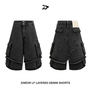 Quần shorts DIMOIR Layered 2 lớp màu Wash