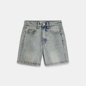 ELEVEN - Quần shorts lửng nữ Low- Rise Denim Bermuda Short