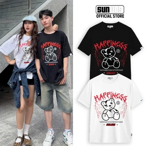 Áo Phông Local Brand Nam Nữ Unisex SUN Cổ Tròn Tay Ngắn Oversize 100% Cotton Áo Thun Nam Nữ Mã SUN25