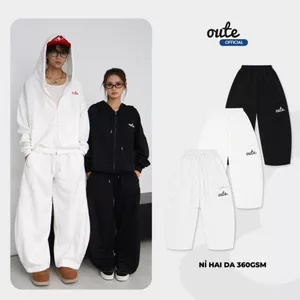 [KHÔNG XÙ LÔNG] Quần Dài Outerity Classic Nỉ Hai Da 360gsm Ống Rộng / Local Brand Unisex Nam Nữ Đứng Form