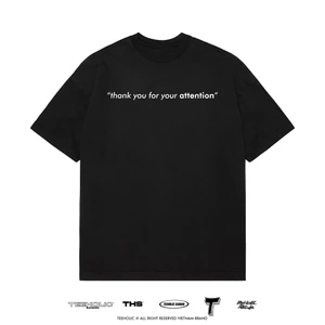 Áo Thun Nam Nữ TEEHOLIC In Chữ Thank You For Your Attention Thsi32