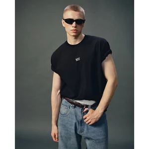 Eleven - Áo Thun Oversize Unisex In Number Eleven Dọc | Màu Đen
