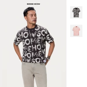  Áo Thun Nam Regular Grand Typo, Chất Vải Cotton Thoải Mái, AT0269, SOME HOW STORE